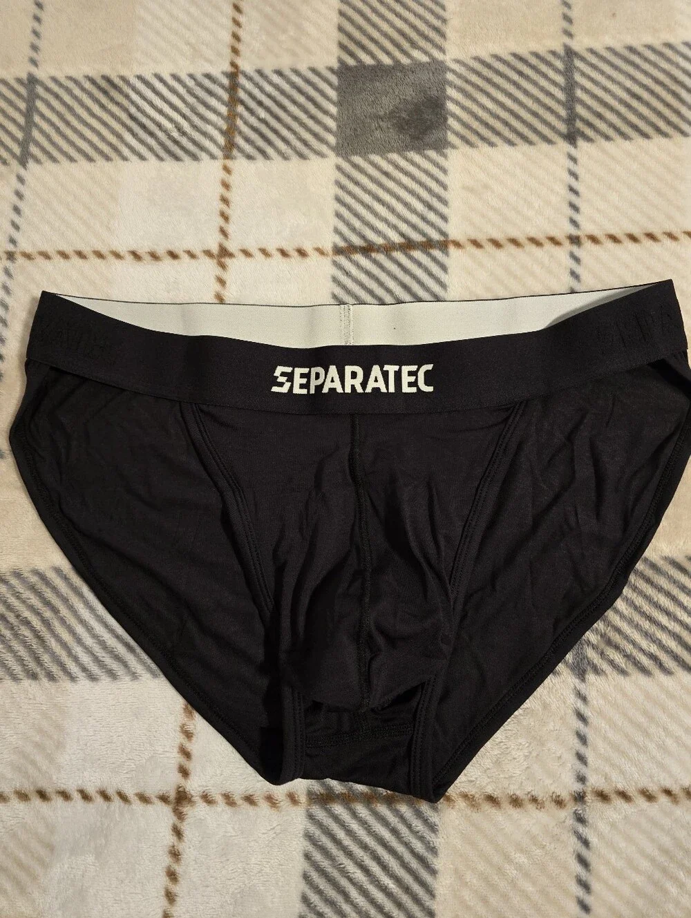 SEPARATEC Black Bikini Briefs with Logo